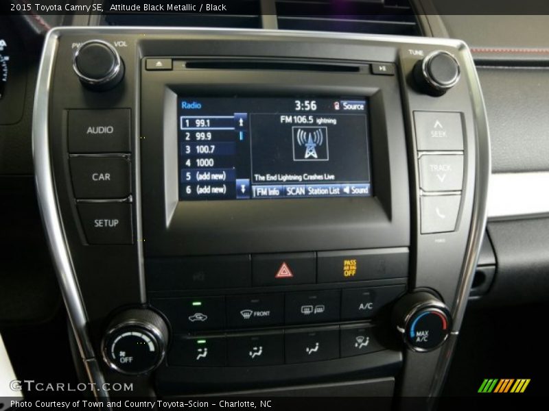Attitude Black Metallic / Black 2015 Toyota Camry SE