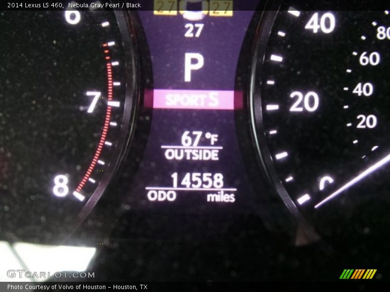 Nebula Gray Pearl / Black 2014 Lexus LS 460