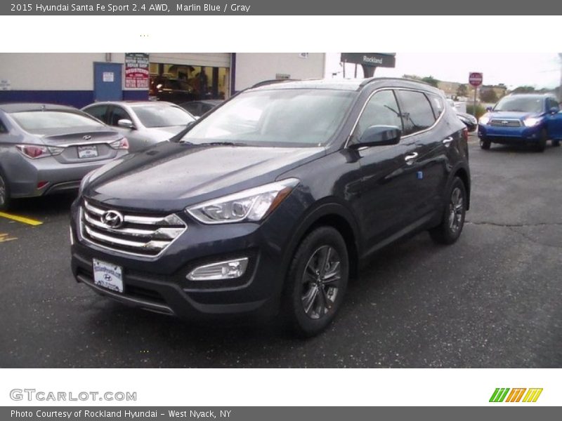 Marlin Blue / Gray 2015 Hyundai Santa Fe Sport 2.4 AWD