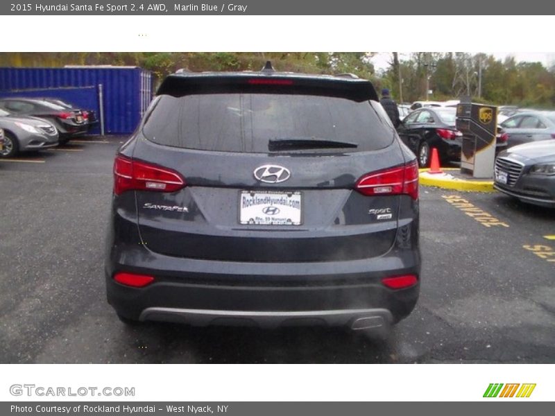 Marlin Blue / Gray 2015 Hyundai Santa Fe Sport 2.4 AWD