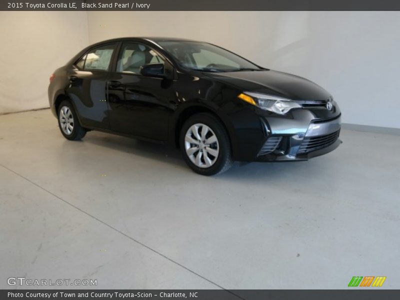 Black Sand Pearl / Ivory 2015 Toyota Corolla LE