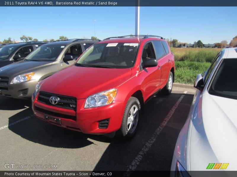 Barcelona Red Metallic / Sand Beige 2011 Toyota RAV4 V6 4WD
