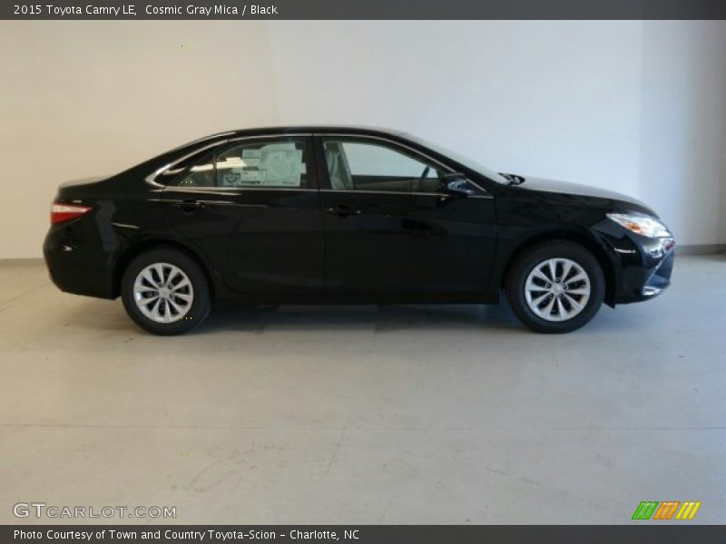 Cosmic Gray Mica / Black 2015 Toyota Camry LE