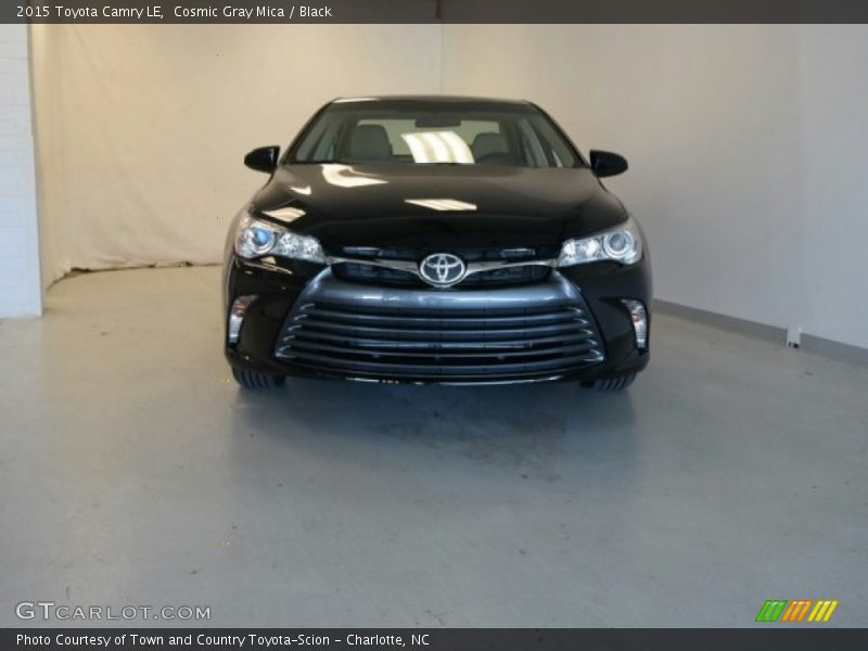 Cosmic Gray Mica / Black 2015 Toyota Camry LE