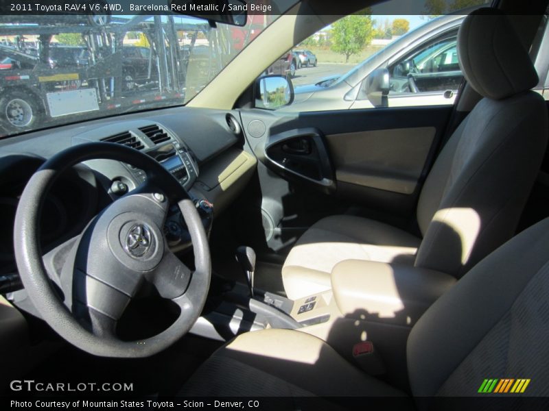 Barcelona Red Metallic / Sand Beige 2011 Toyota RAV4 V6 4WD