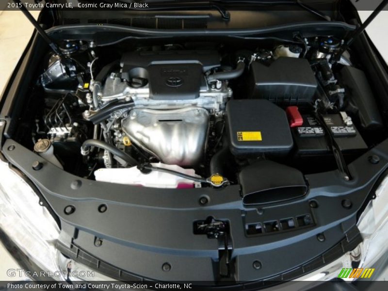 Cosmic Gray Mica / Black 2015 Toyota Camry LE
