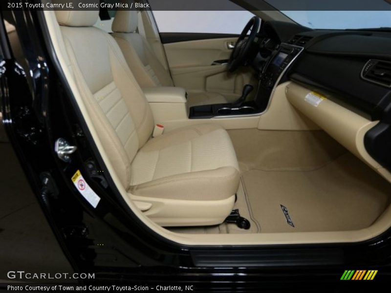 Cosmic Gray Mica / Black 2015 Toyota Camry LE