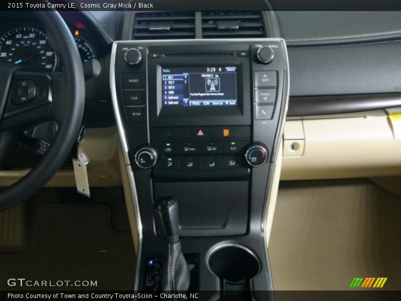 Cosmic Gray Mica / Black 2015 Toyota Camry LE