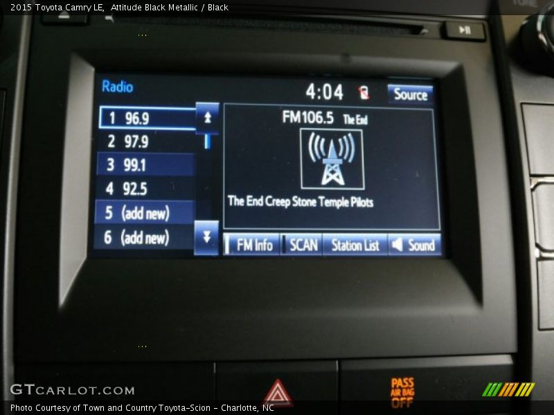 Attitude Black Metallic / Black 2015 Toyota Camry LE