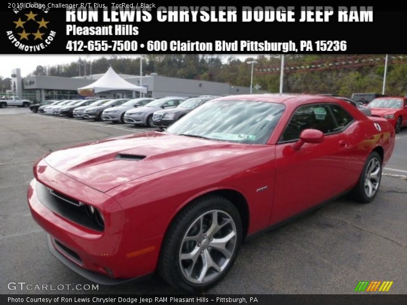 TorRed / Black 2015 Dodge Challenger R/T Plus