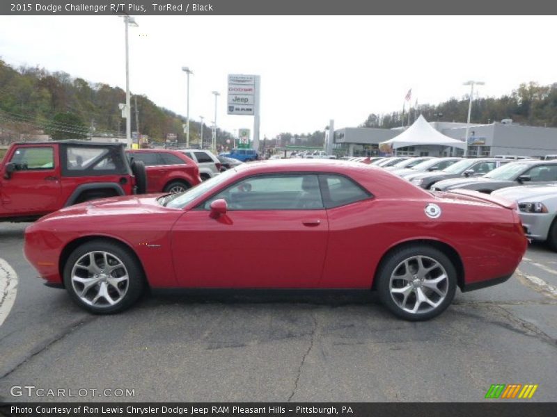 TorRed / Black 2015 Dodge Challenger R/T Plus