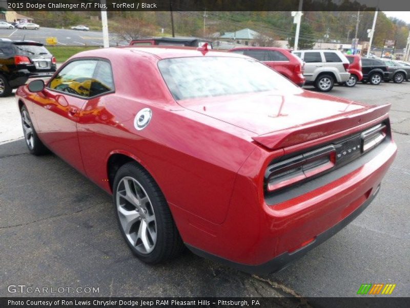 TorRed / Black 2015 Dodge Challenger R/T Plus