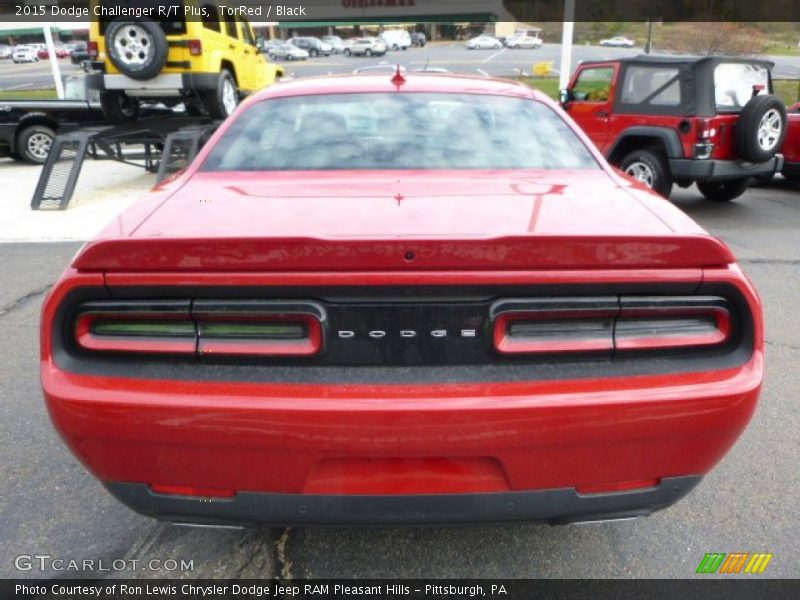 TorRed / Black 2015 Dodge Challenger R/T Plus