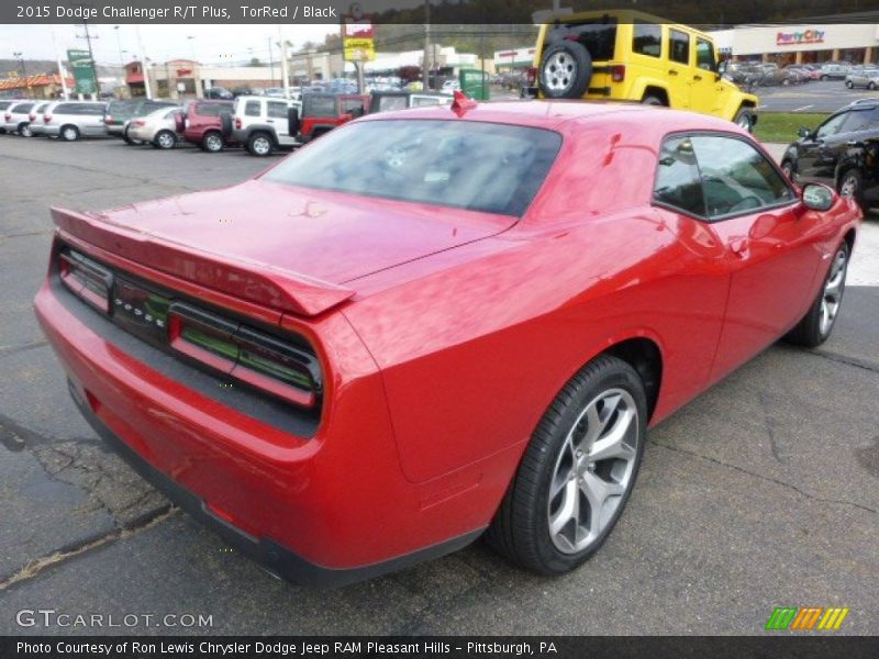 TorRed / Black 2015 Dodge Challenger R/T Plus