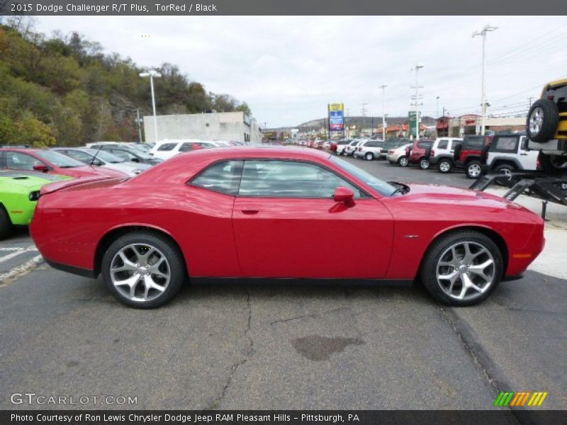 TorRed / Black 2015 Dodge Challenger R/T Plus