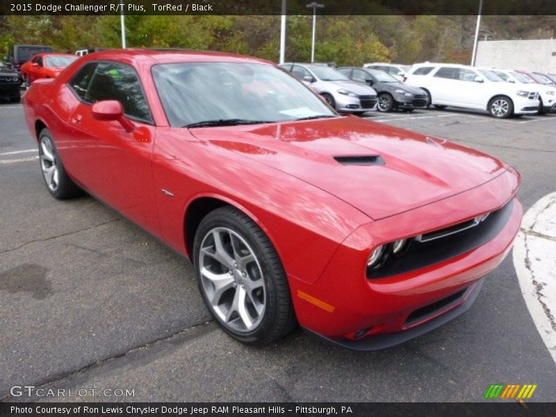TorRed / Black 2015 Dodge Challenger R/T Plus