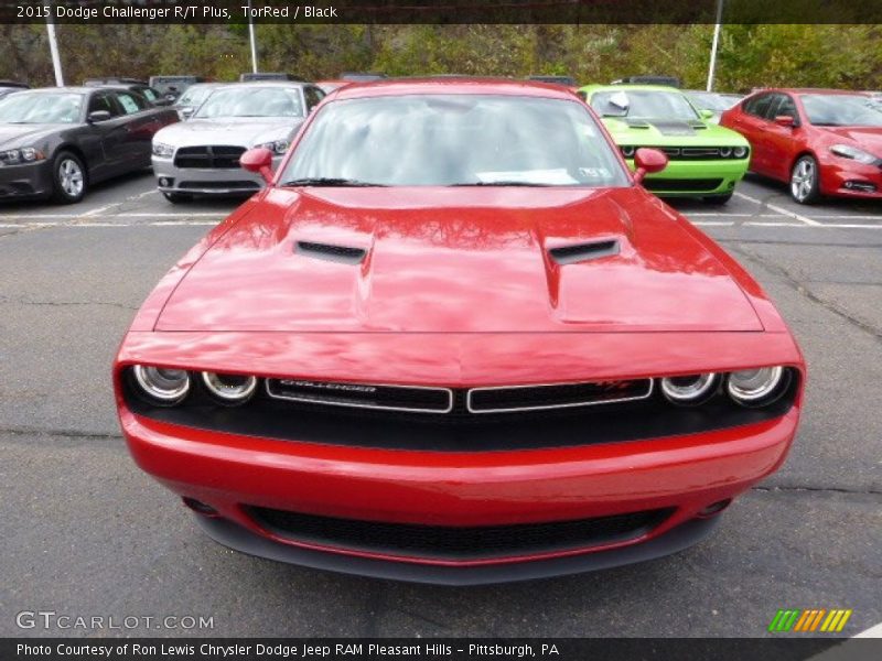 TorRed / Black 2015 Dodge Challenger R/T Plus