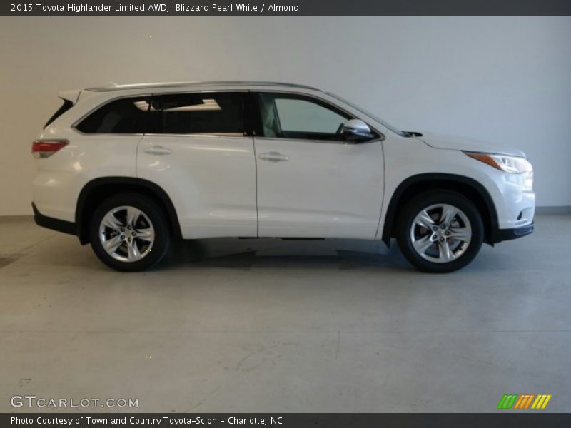 Blizzard Pearl White / Almond 2015 Toyota Highlander Limited AWD