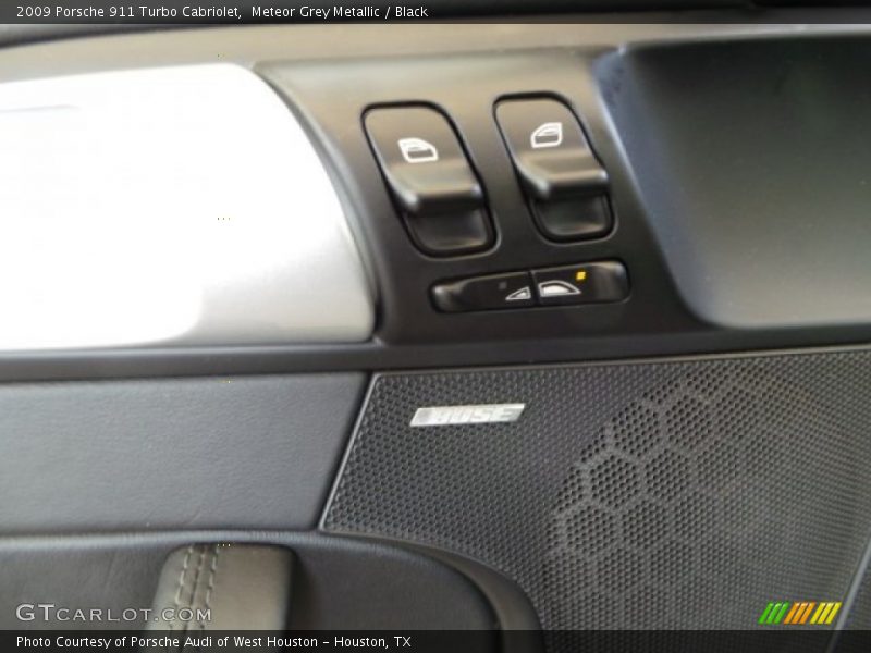 Meteor Grey Metallic / Black 2009 Porsche 911 Turbo Cabriolet