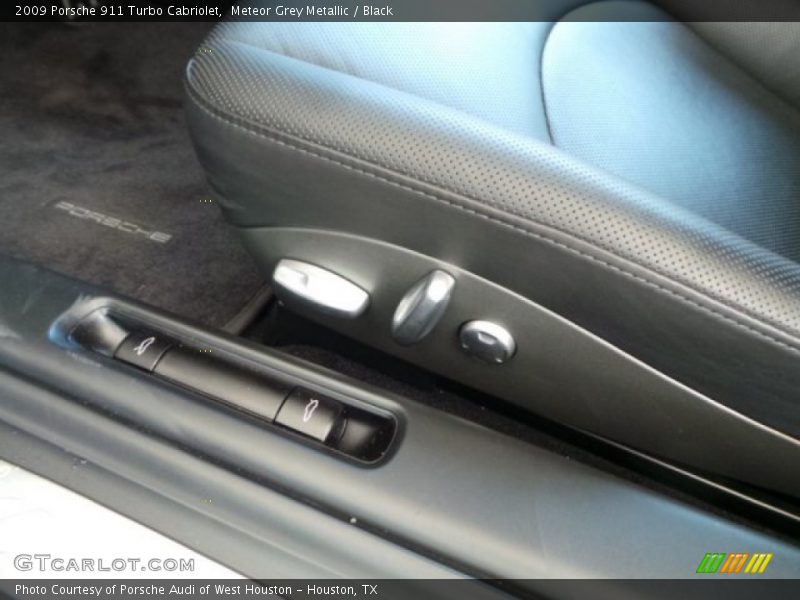 Meteor Grey Metallic / Black 2009 Porsche 911 Turbo Cabriolet