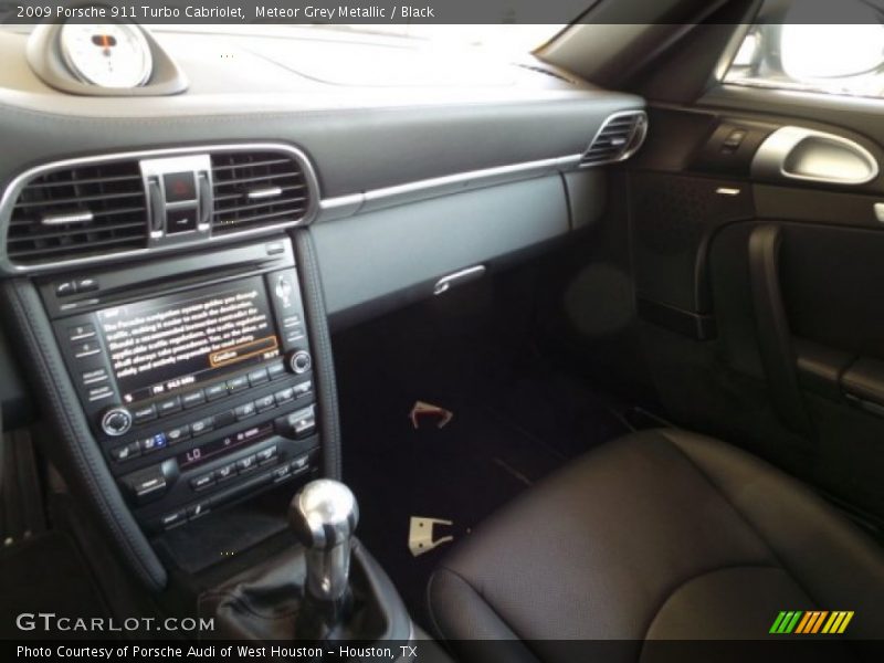 Meteor Grey Metallic / Black 2009 Porsche 911 Turbo Cabriolet