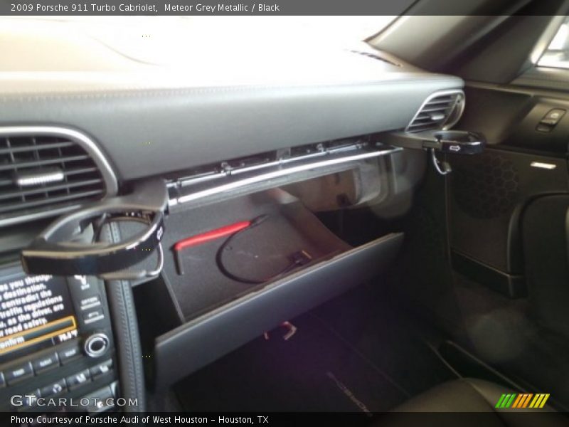 Meteor Grey Metallic / Black 2009 Porsche 911 Turbo Cabriolet