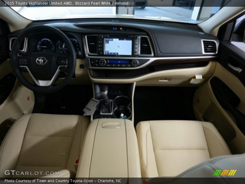 Blizzard Pearl White / Almond 2015 Toyota Highlander Limited AWD