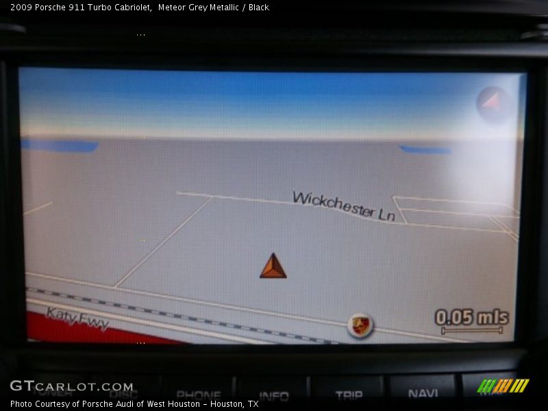 Navigation of 2009 911 Turbo Cabriolet