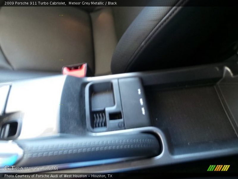 Meteor Grey Metallic / Black 2009 Porsche 911 Turbo Cabriolet