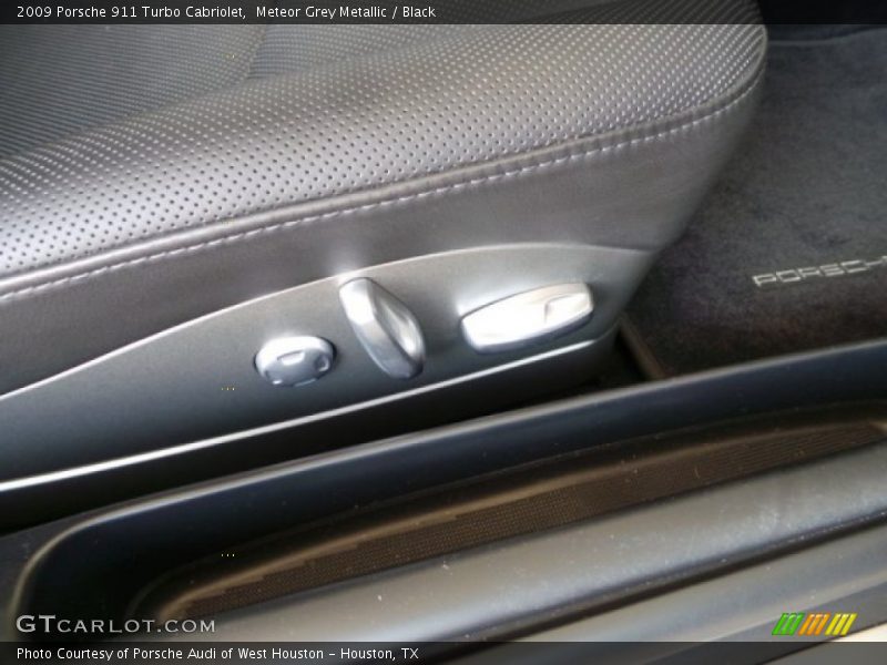 Meteor Grey Metallic / Black 2009 Porsche 911 Turbo Cabriolet