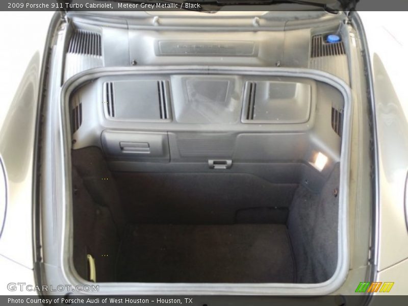Meteor Grey Metallic / Black 2009 Porsche 911 Turbo Cabriolet
