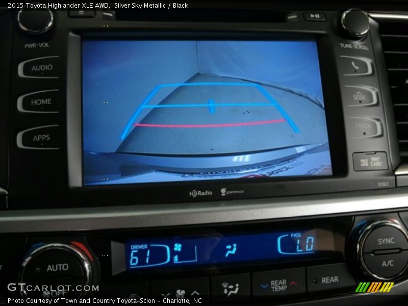 Silver Sky Metallic / Black 2015 Toyota Highlander XLE AWD