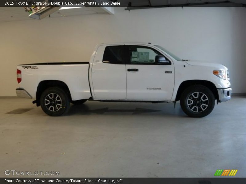 Super White / Sand Beige 2015 Toyota Tundra SR5 Double Cab