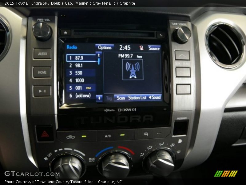Controls of 2015 Tundra SR5 Double Cab
