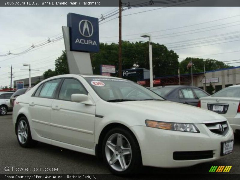 White Diamond Pearl / Parchment 2006 Acura TL 3.2