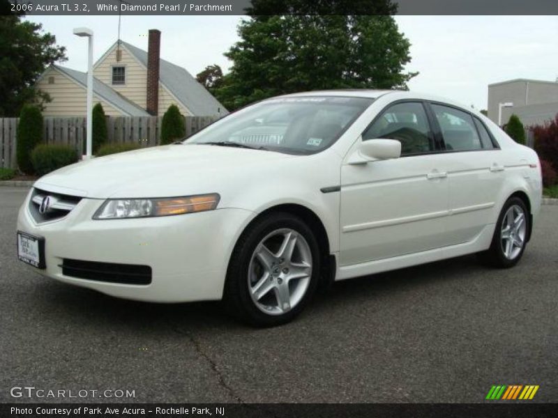 White Diamond Pearl / Parchment 2006 Acura TL 3.2