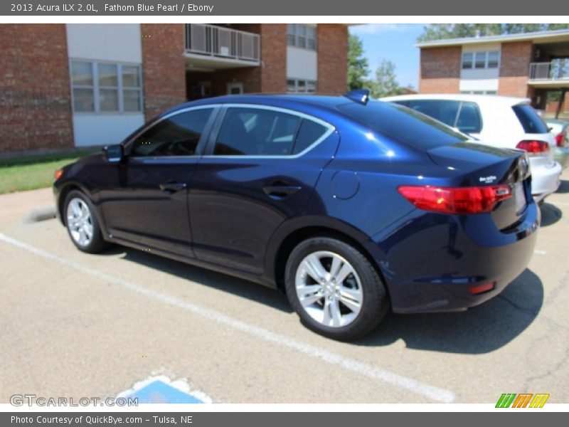 Fathom Blue Pearl / Ebony 2013 Acura ILX 2.0L