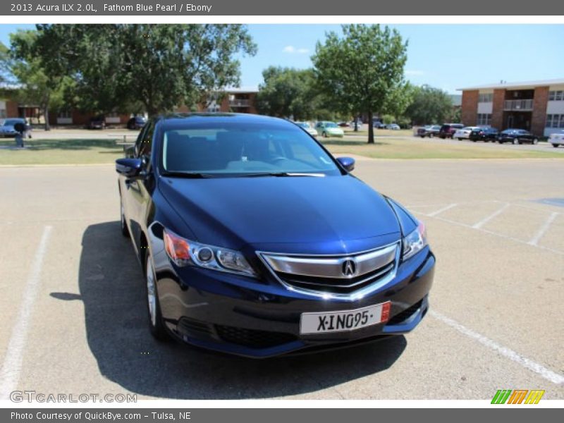 Fathom Blue Pearl / Ebony 2013 Acura ILX 2.0L
