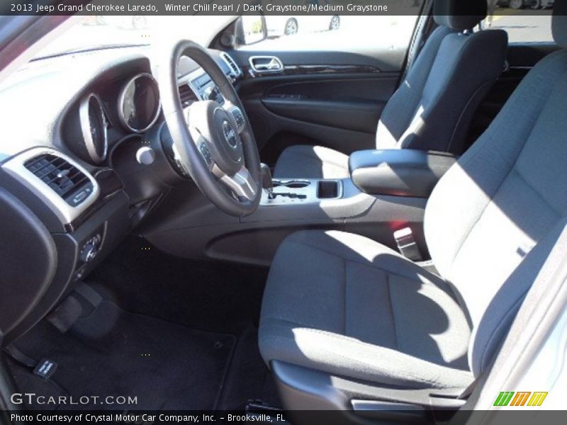 Winter Chill Pearl / Dark Graystone/Medium Graystone 2013 Jeep Grand Cherokee Laredo