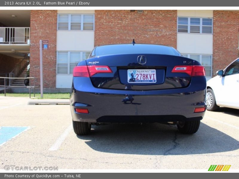Fathom Blue Pearl / Ebony 2013 Acura ILX 2.0L