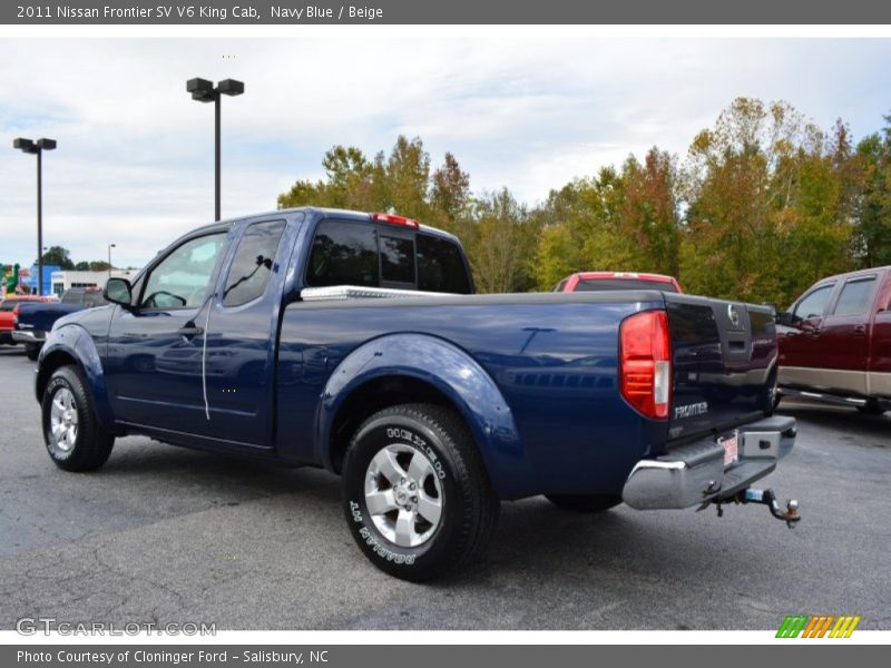 Navy Blue / Beige 2011 Nissan Frontier SV V6 King Cab