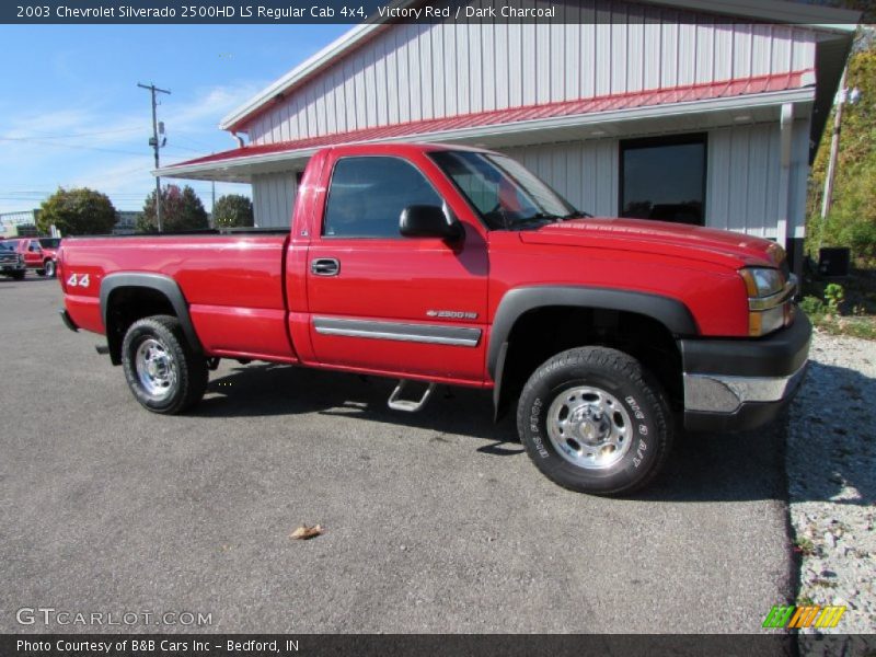 Victory Red / Dark Charcoal 2003 Chevrolet Silverado 2500HD LS Regular Cab 4x4