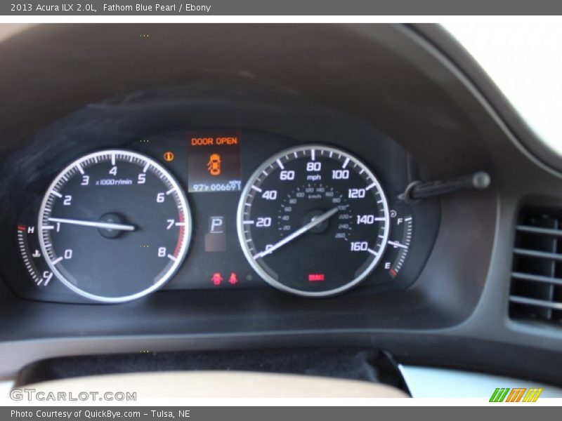 Fathom Blue Pearl / Ebony 2013 Acura ILX 2.0L