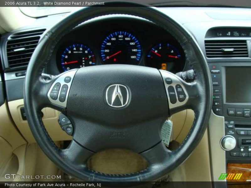 White Diamond Pearl / Parchment 2006 Acura TL 3.2