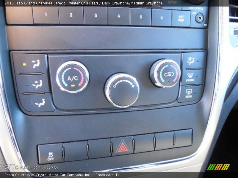 Winter Chill Pearl / Dark Graystone/Medium Graystone 2013 Jeep Grand Cherokee Laredo