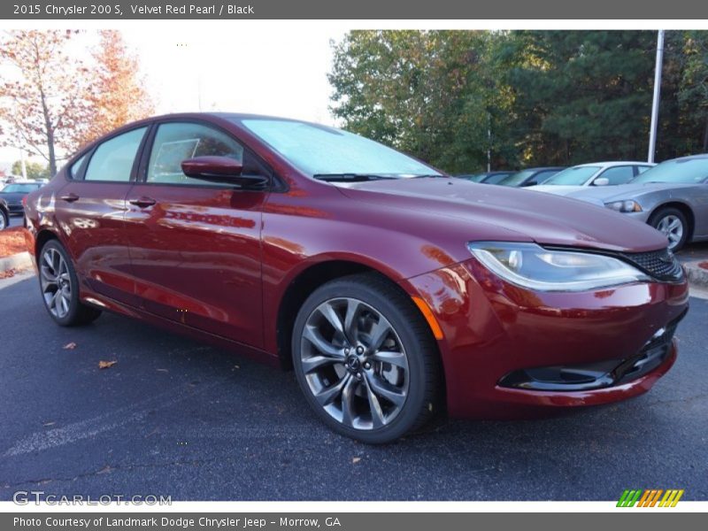 Velvet Red Pearl / Black 2015 Chrysler 200 S