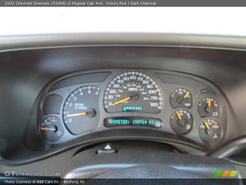 Victory Red / Dark Charcoal 2003 Chevrolet Silverado 2500HD LS Regular Cab 4x4
