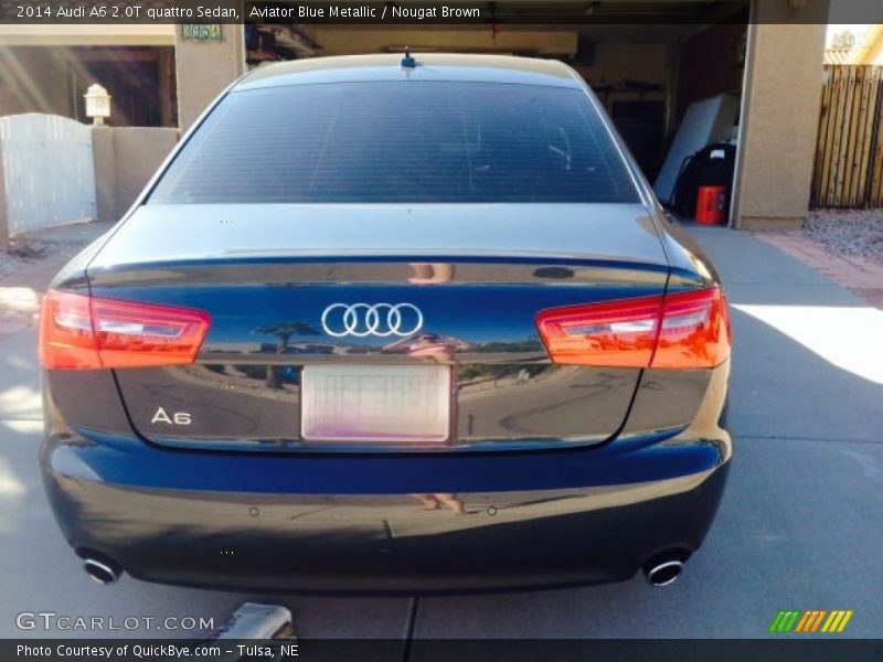 Aviator Blue Metallic / Nougat Brown 2014 Audi A6 2.0T quattro Sedan
