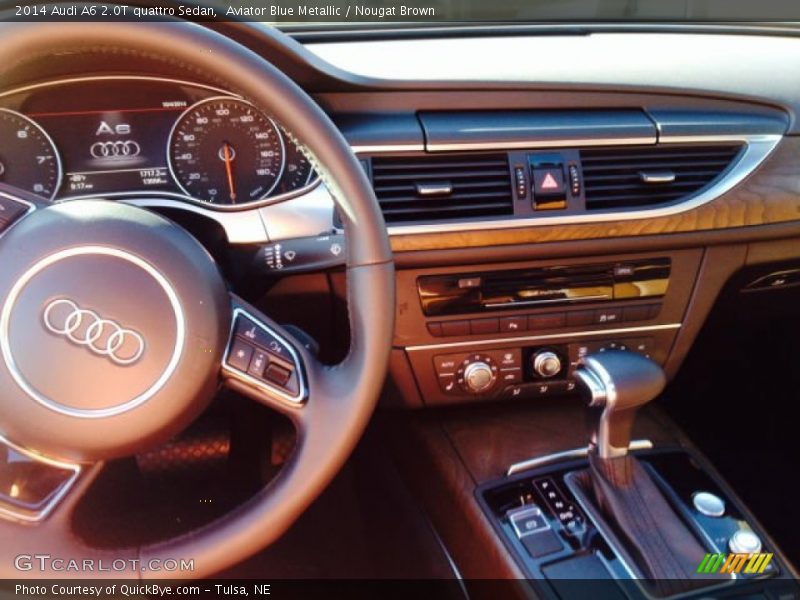 Aviator Blue Metallic / Nougat Brown 2014 Audi A6 2.0T quattro Sedan