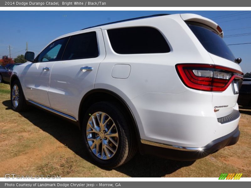 Bright White / Black/Tan 2014 Dodge Durango Citadel